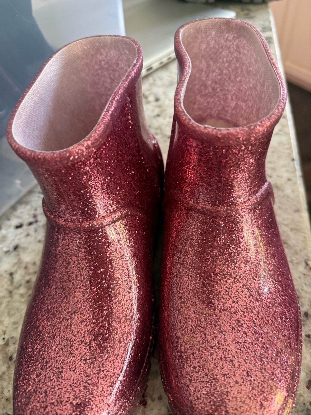 UGG Glitter Ankle Boots in Rose Sparkle